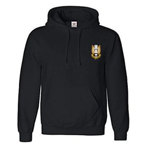 Hooded Sweatshirt with embroidered SAS logos.